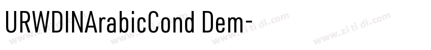 URWDINArabicCond Dem字体转换